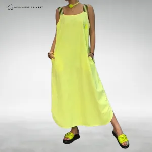 Rosetta™ Elegant Sleeveless Maxi Dress