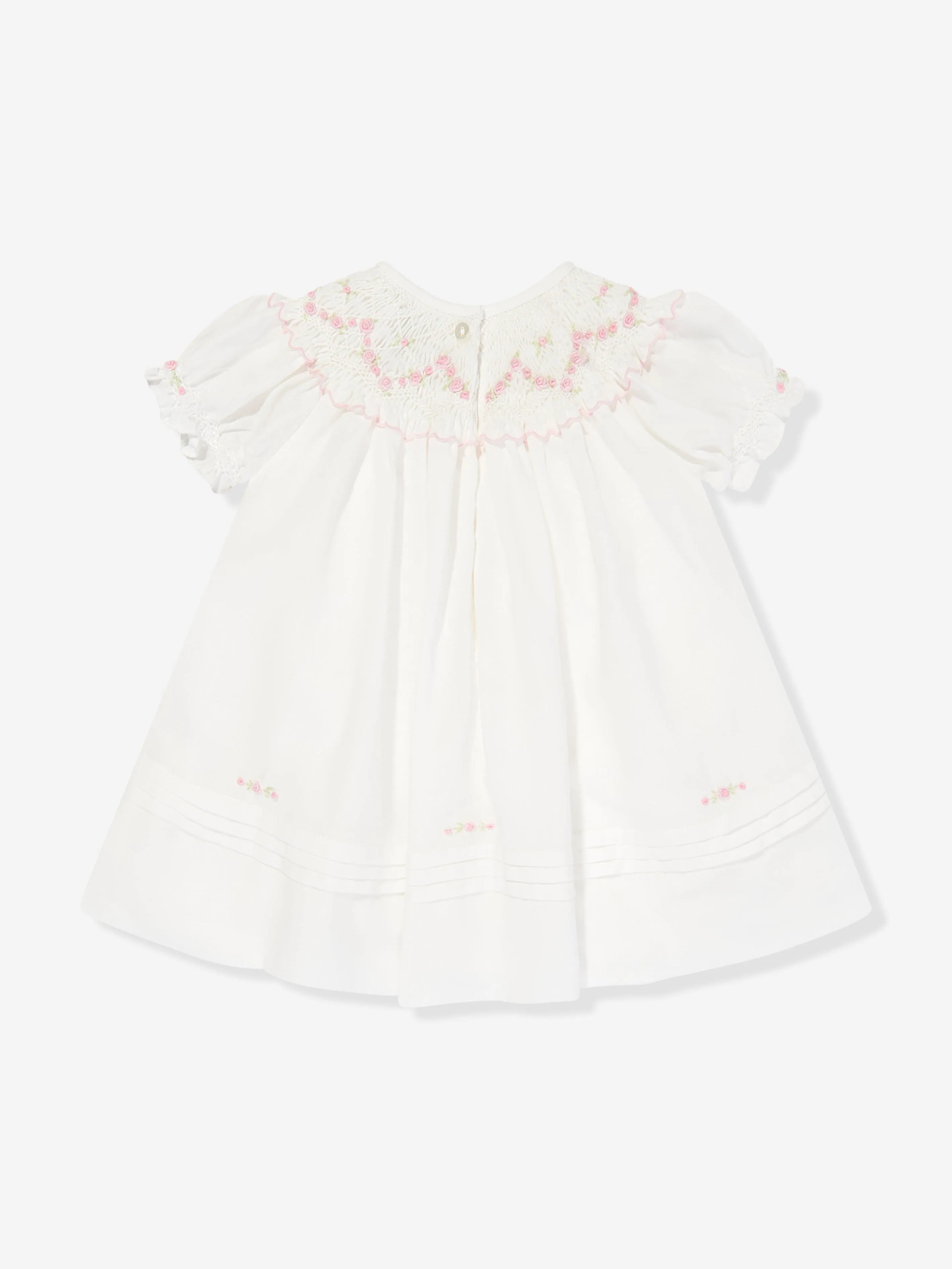 Sarah Louise Baby Girls Hand Smocked Dress in Pink
