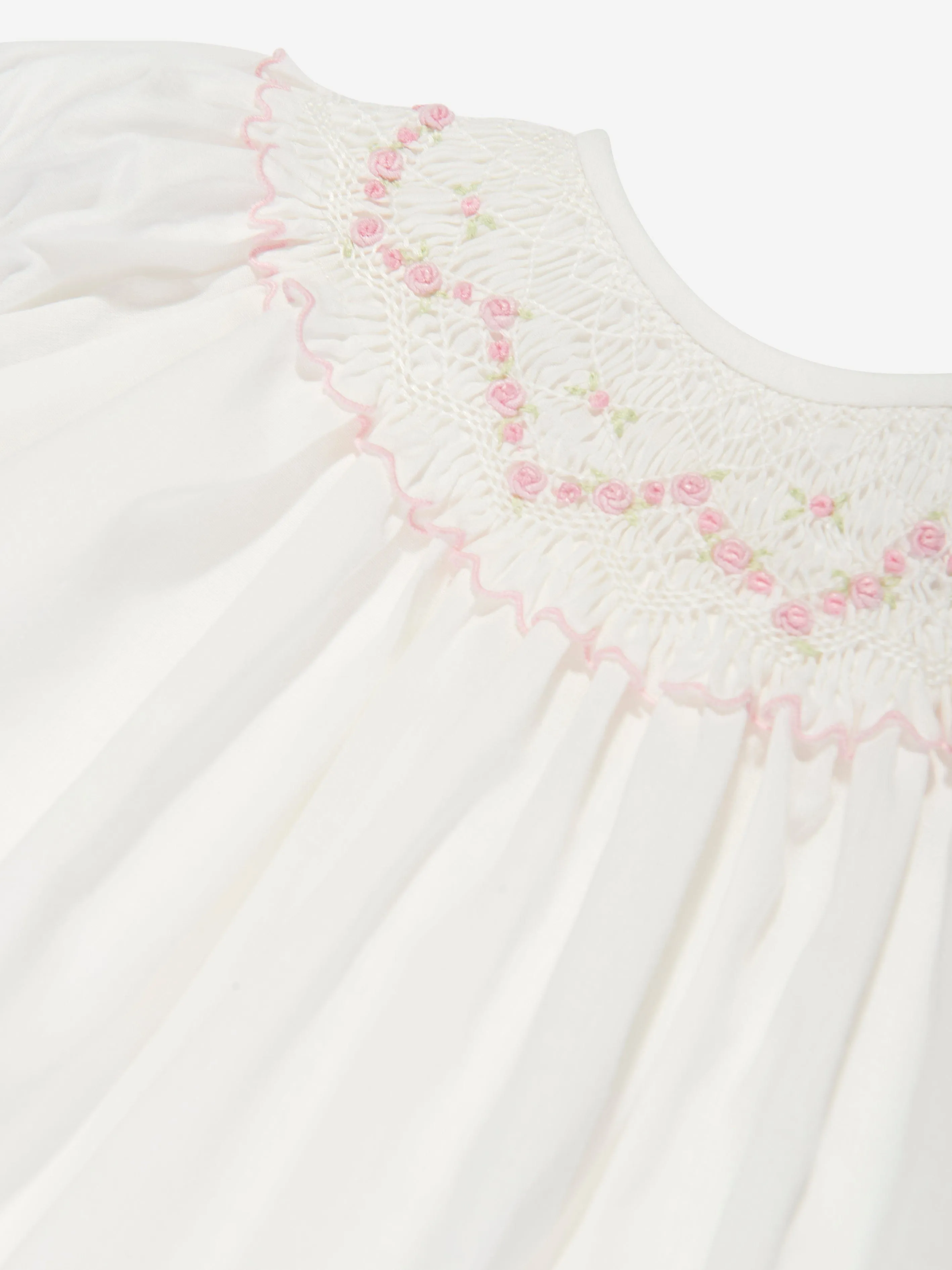 Sarah Louise Baby Girls Hand Smocked Dress in Pink