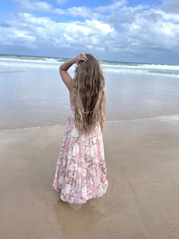 Savannah Girls Light Pink Maxi Dress