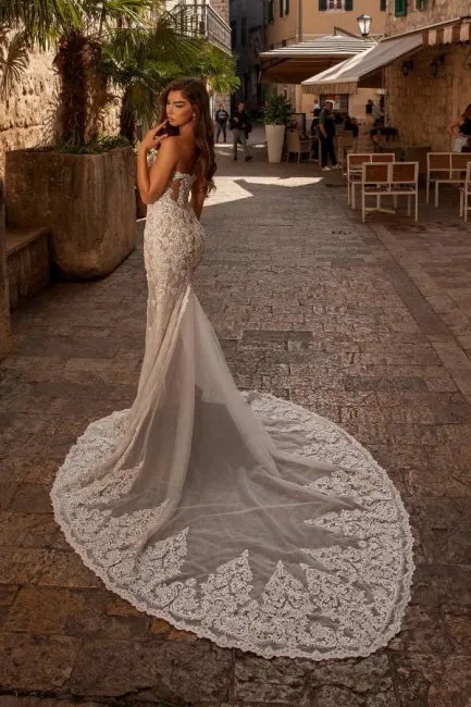 Sexy sweetheart sleeveless mermaid lace Wedding dresses