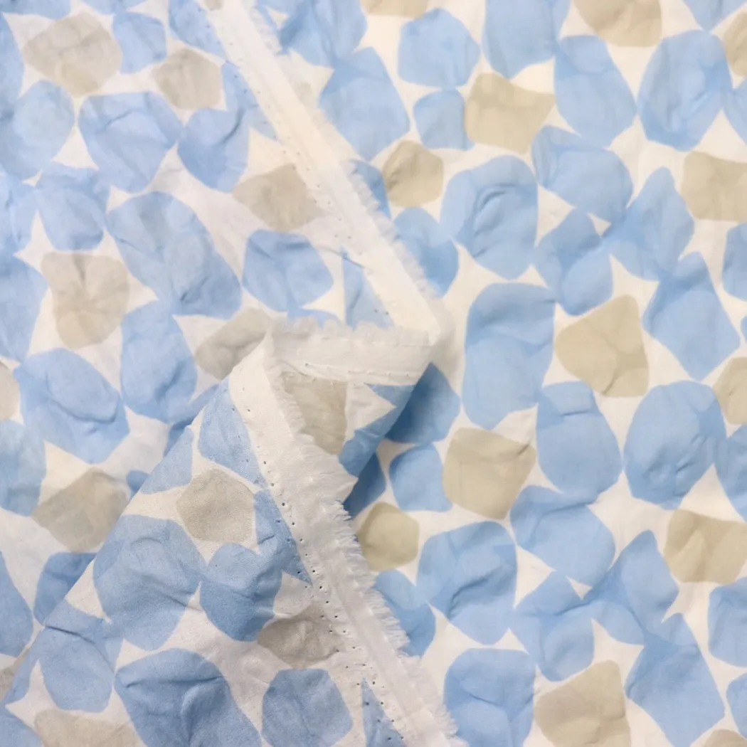 Swatch — Beach Glass Japanese Ripple Lawn — Blue
