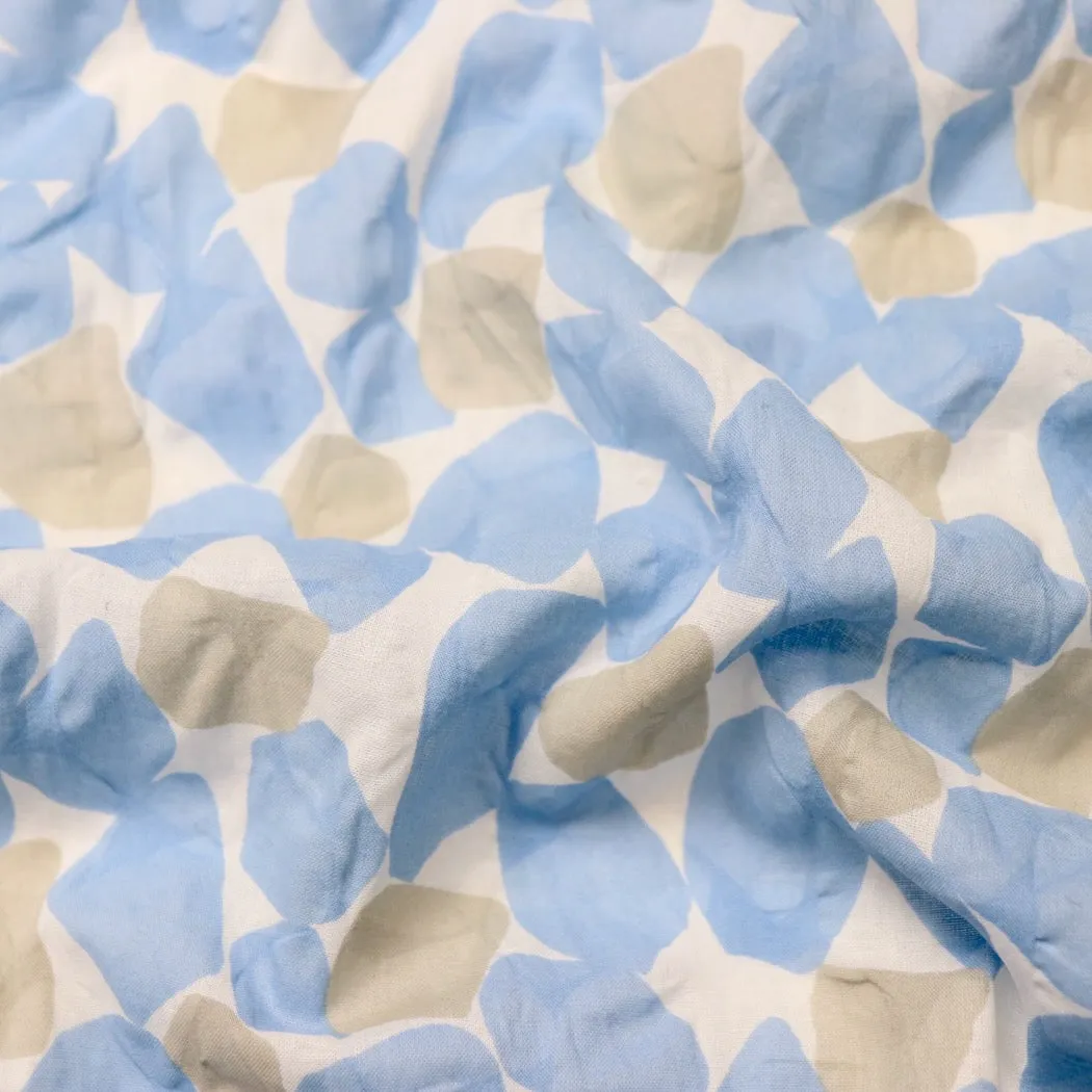 Swatch — Beach Glass Japanese Ripple Lawn — Blue