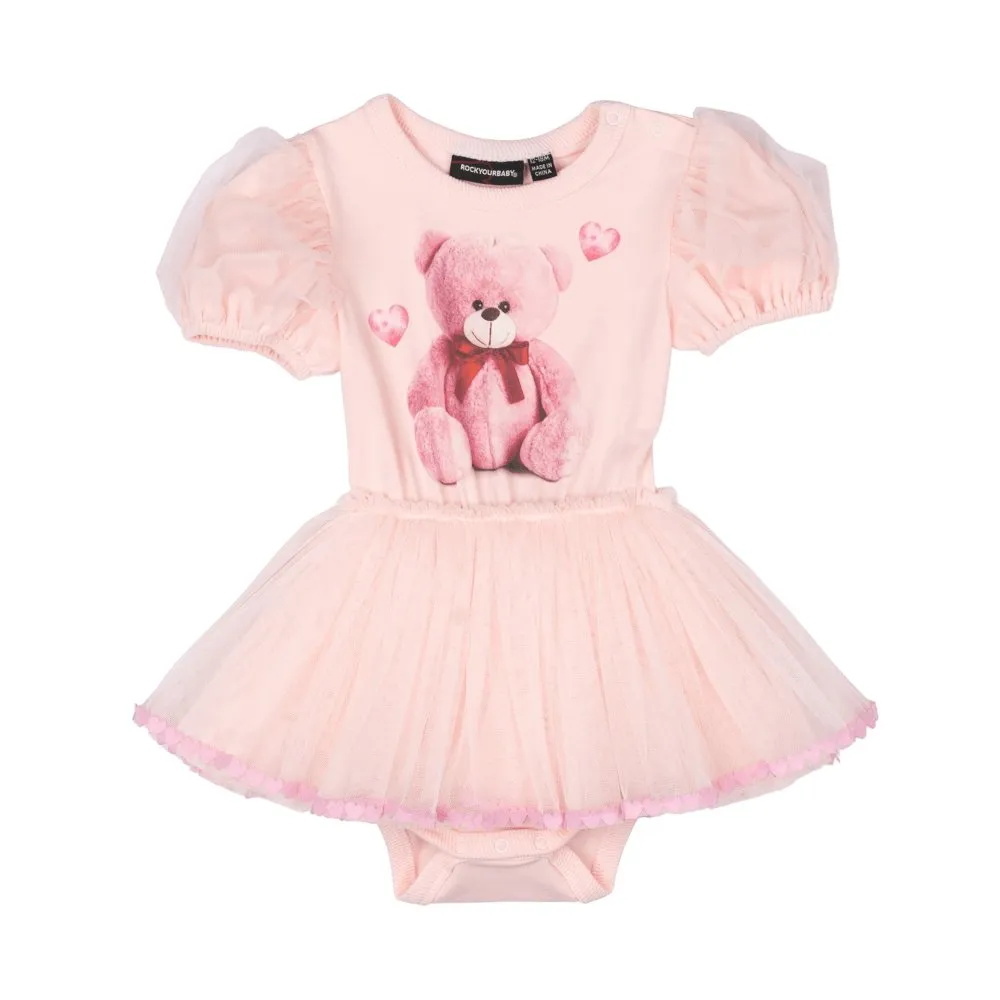 TEDDY BEAR CIRCUS TUTU ONESIE DRESS