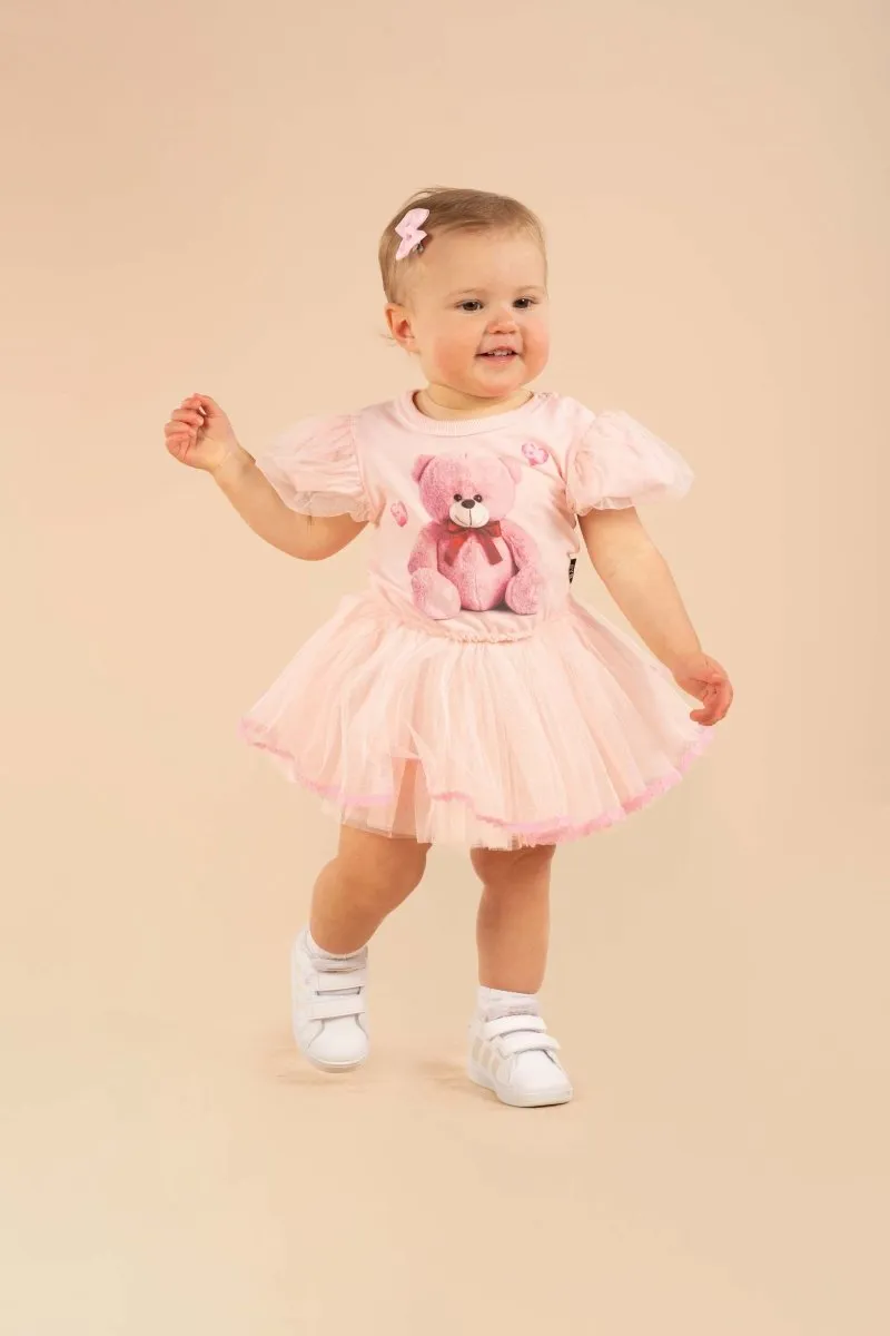 TEDDY BEAR CIRCUS TUTU ONESIE DRESS