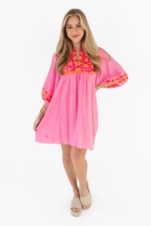 The Carlie Dress - Pink
