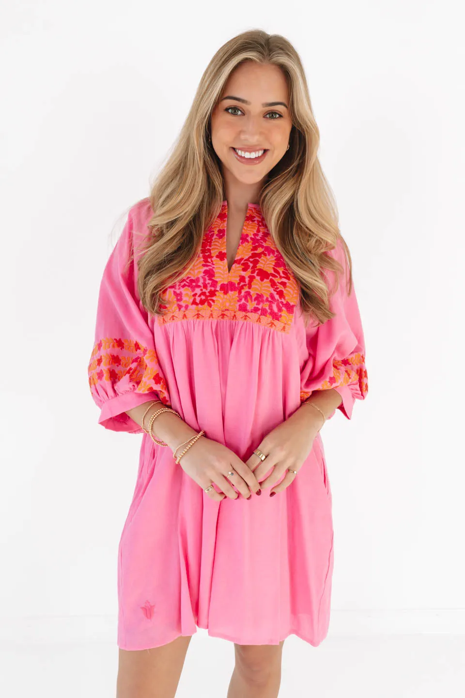 The Carlie Dress - Pink