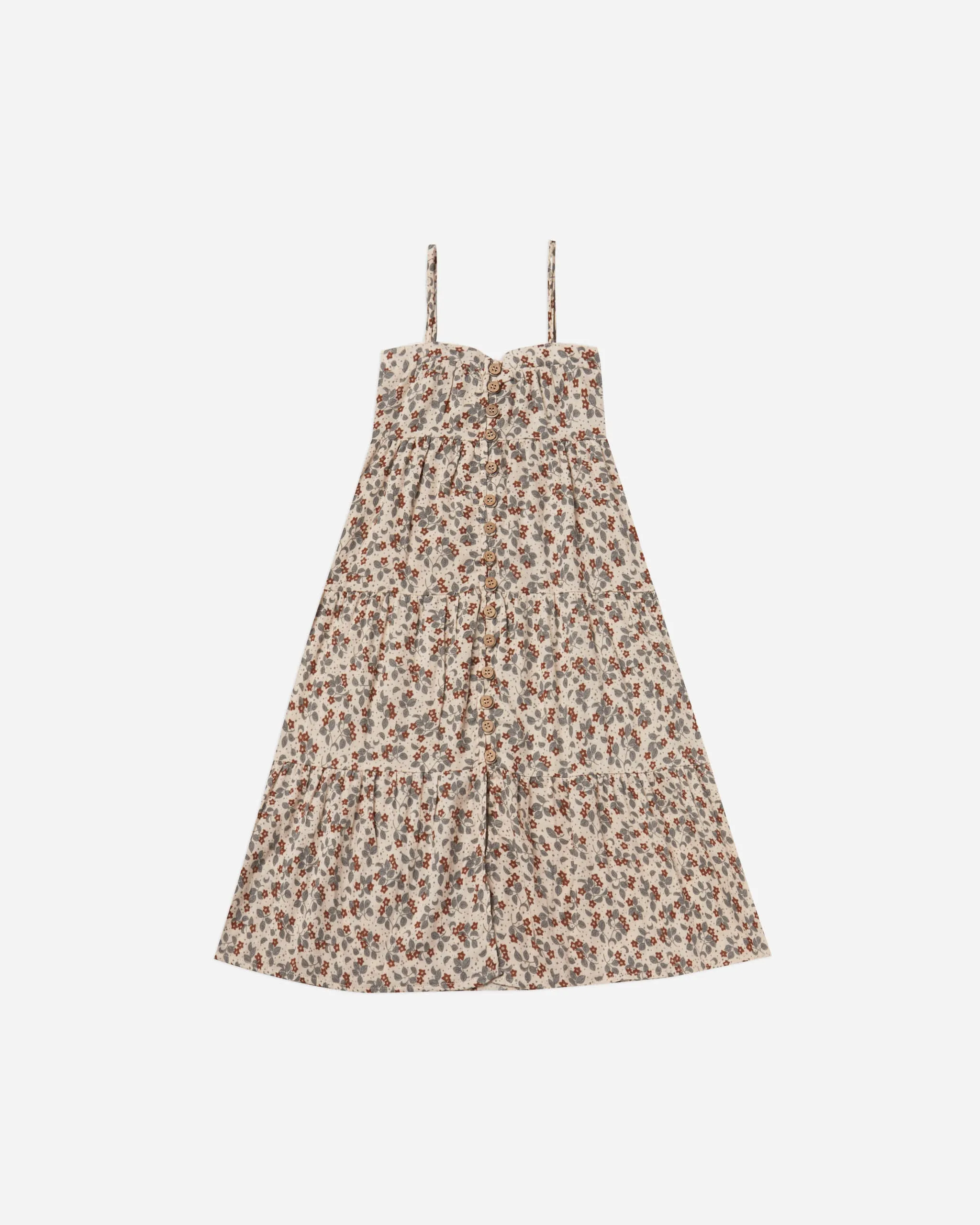 tiered maxi dress | vintage floral - LAST ONE 2/3Y