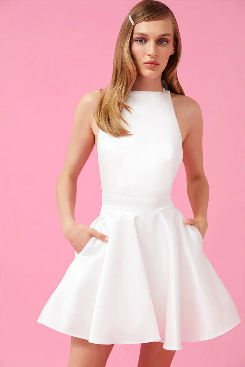Timeless Charm Graceful Skater Mini Dress