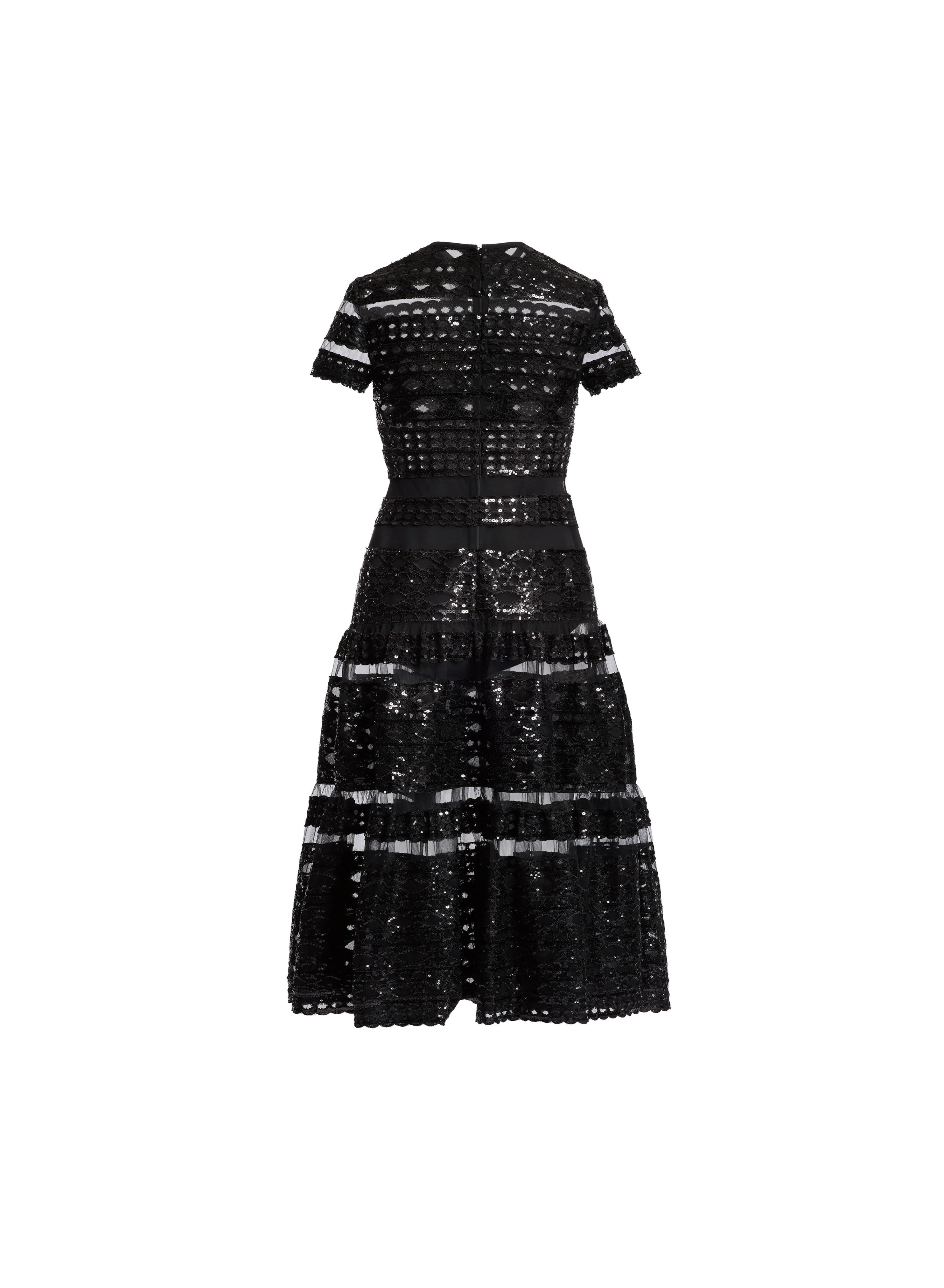 Tulle Embroidered Midi Dress
