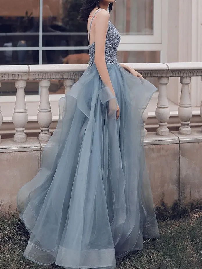 Wenkouban-Christmas Thanksgiving Gift New Year's Eve Dress party look inspos back to school dress  Beaded Lace Applique Multilayered Tulle Maxi Dress