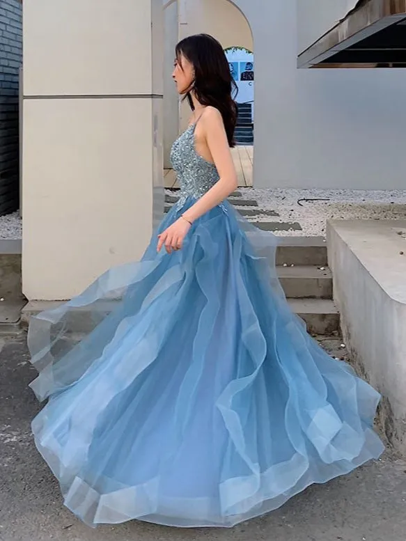 Wenkouban-Christmas Thanksgiving Gift New Year's Eve Dress party look inspos back to school dress  Beaded Lace Applique Multilayered Tulle Maxi Dress