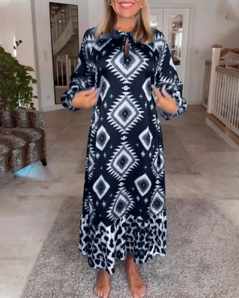 ZELLA™ - Luxe Geo Print Dress