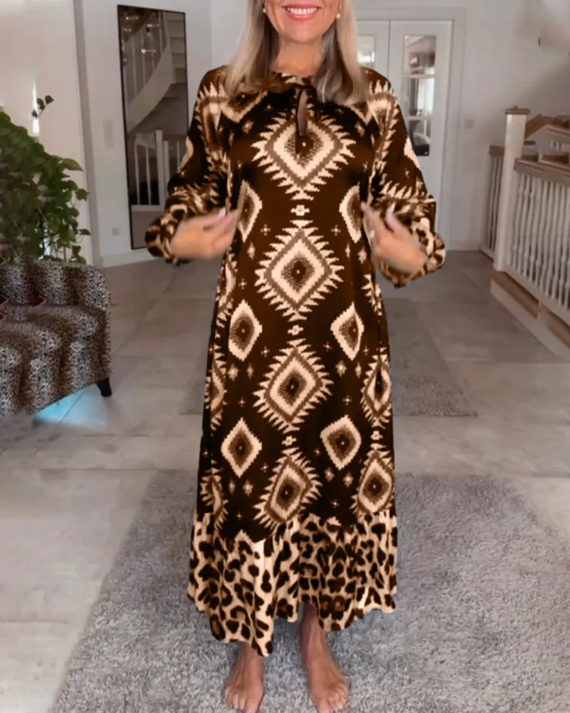 ZELLA™ - Luxe Geo Print Dress